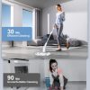 Hymeago Electric Spin Scrubber, Electric Cleaning Brush with Display and 4 Replaceable Brush Heads, 2 Speeds and 3 Angles Adjustable, Cordless Power Scrubber with Extension Arm for Bathroom Floor Tile - Image 8